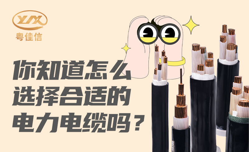 你知道怎么選擇合適的電力電纜嗎？